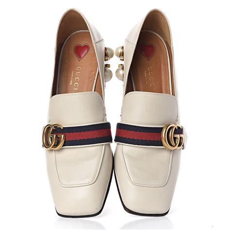 gucci peyton loafer white|gucci loafers for sale.